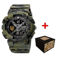 Годинник наручний Awarder 005 Тризуб золото Camo Green Годинник наручний Awarder 005 Тризуб золото Camo Green