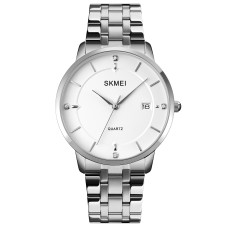 Годинник наручний Skmei 1801SSI Silver Case Mesh Band