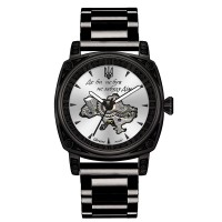 Годинник наручний Awarder 021-3D  Де би не був Black-White Steel