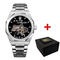 Часы наручные Awarder Octagon Де би не був Silver-Black