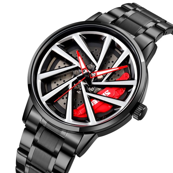 Годинник наручний Skmei 1990C Black Red-Silver