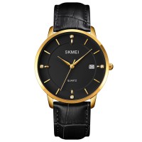 Годинник наручний Skmei 1801LGDBK Gold-Black Leather Годинник наручний Skmei 1801LGDBK Gold-Black Leather