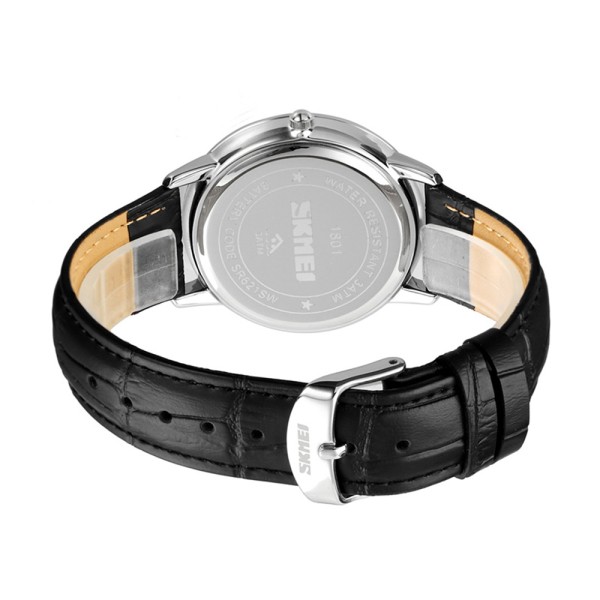 Годинник наручний Skmei 1801LGDBK Gold-Black Leather