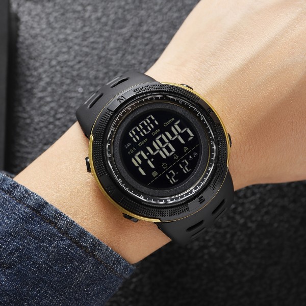 Годинник наручний Skmei 2070BKGD Black-Gold