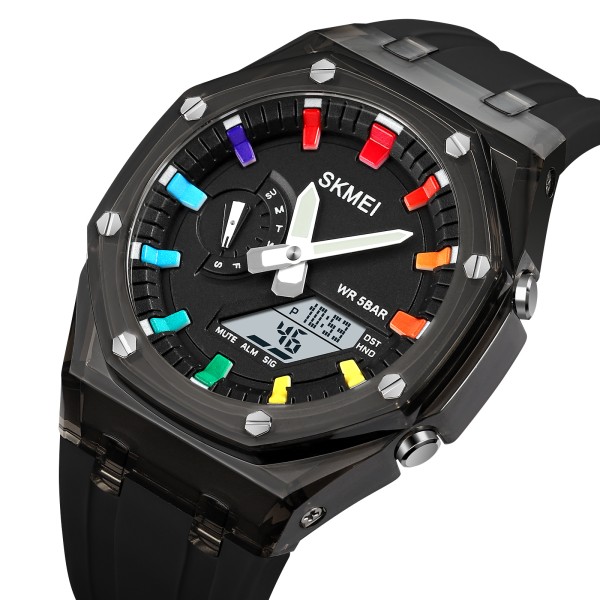 Годинник наручний Skmei 2100BKWT Black-White