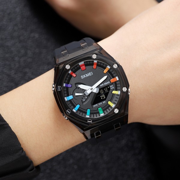 Годинник наручний Skmei 2100BKWT Black-White