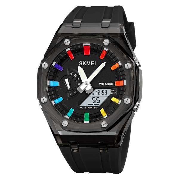 Годинник наручний Skmei 2100BKWT Black-White