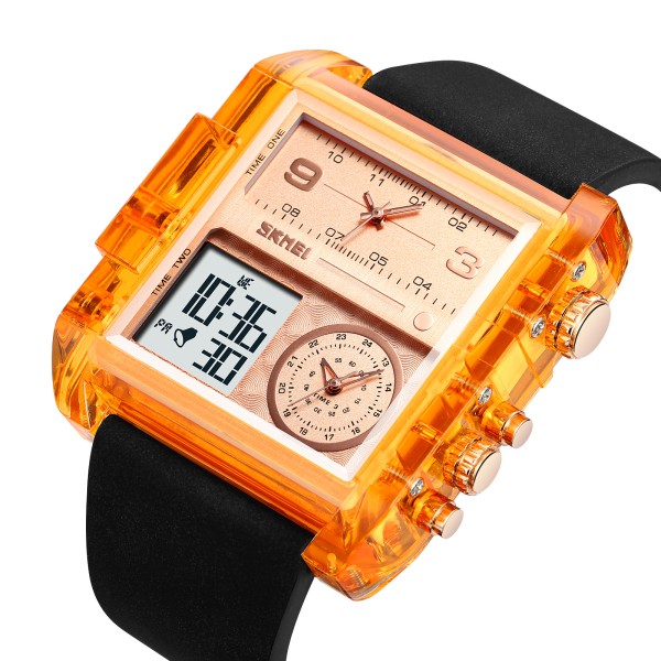 Годинник наручний Skmei 2020AR Amber-Transparent