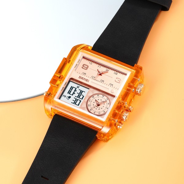 Годинник наручний Skmei 2020AR Amber-Transparent