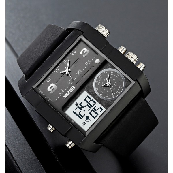 Skmei 2020BKWTBK Black-Black-White