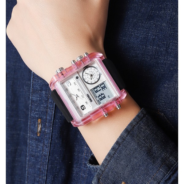 Годинник наручний Skmei 2020PK Pink-Transparent
