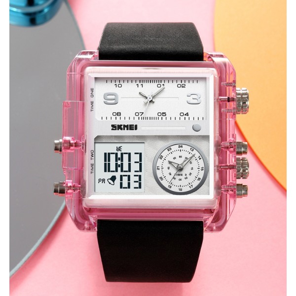 Годинник наручний Skmei 2020PK Pink-Transparent