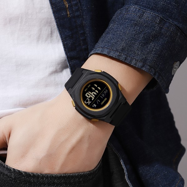 Годинник наручний Skmei 2023BKGD-BK Black-Gold Black