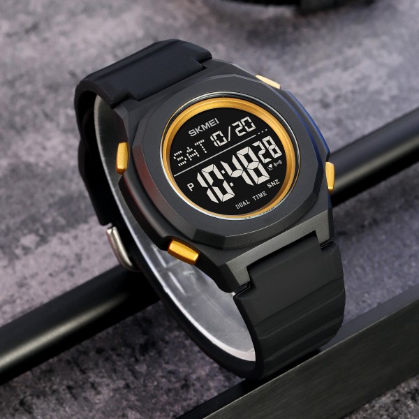 Годинник наручний Skmei 2023BKGD-BK Black-Gold Black