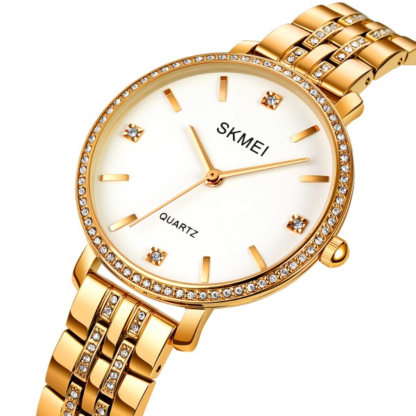 Годинник наручний Skmei 2006GDWT Gold-White