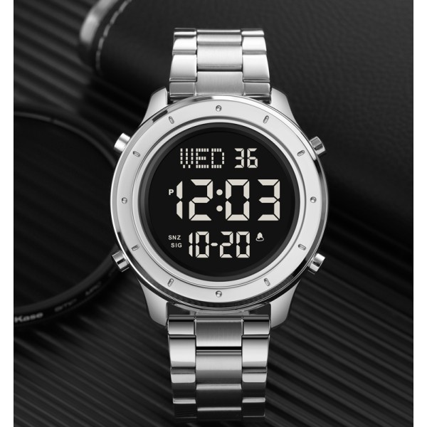Годинник наручний Skmei 1864SSIBK Silver-Black-Steel
