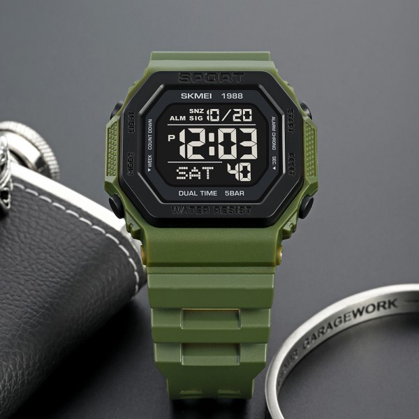 Годинник наручний Skmei 1988AG Army-Green