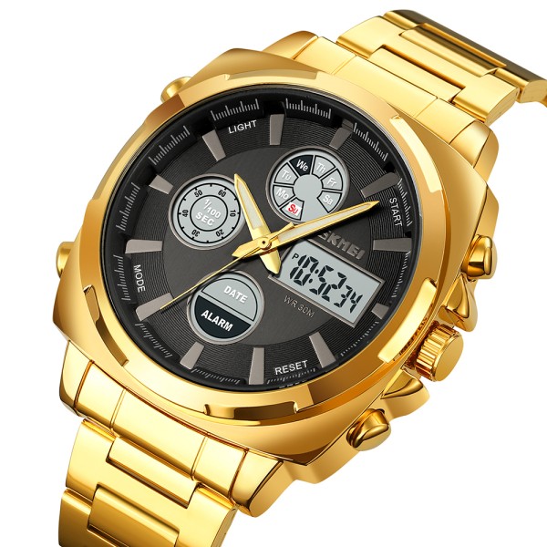 Годинник наручний Skmei 1673GDBK Gold-Black