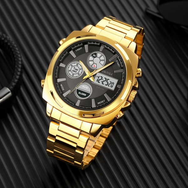 Годинник наручний Skmei 1673GDBK Gold-Black