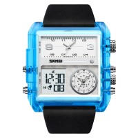 Годинник наручний Skmei 2020BU Blue-Transparent