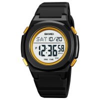 Годинник наручний Skmei 2023BKGD-WT Black-Gold White