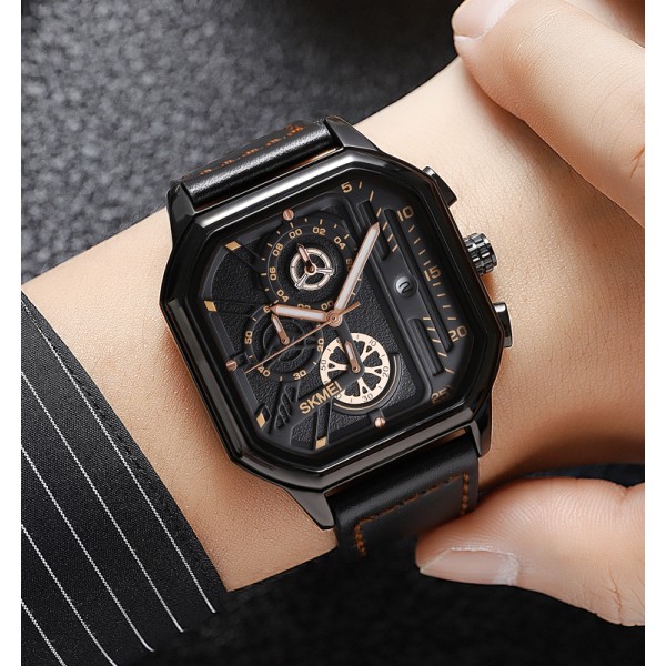 Годинник наручний Skmei 1963BKRG Black-Rose-Gold