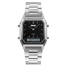 Годинник наручний Skmei 1220SIBK Silver-Black