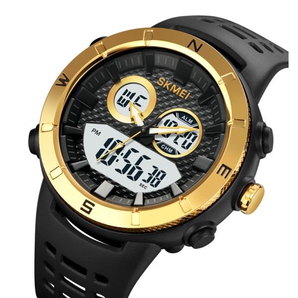 Годинник наручний Skmei 2014GDWT Gold-White
