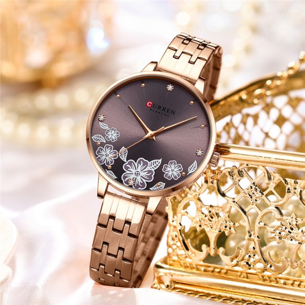 Curren C9068L Gold Cofee