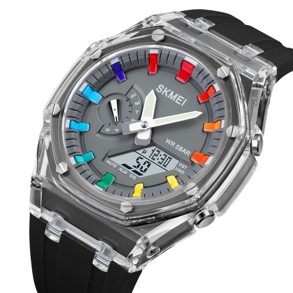 Годинник наручний Skmei 2100BKGY Black-Grey