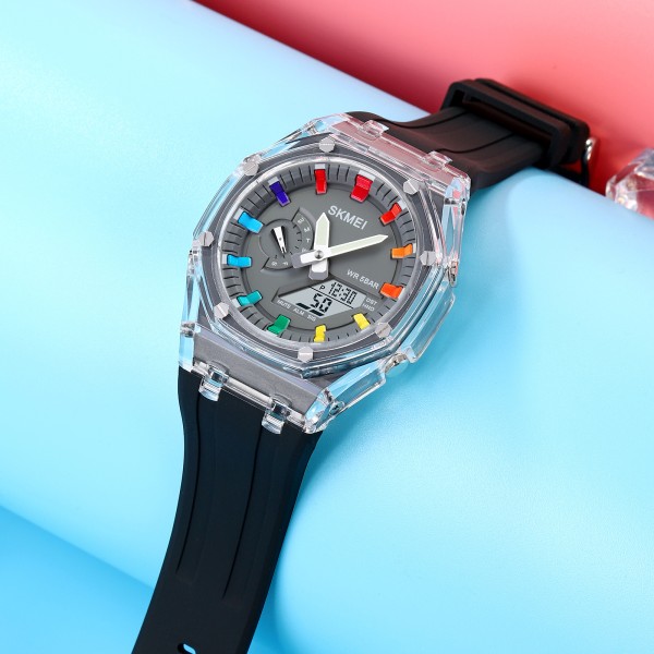 Годинник наручний Skmei 2100BKGY Black-Grey