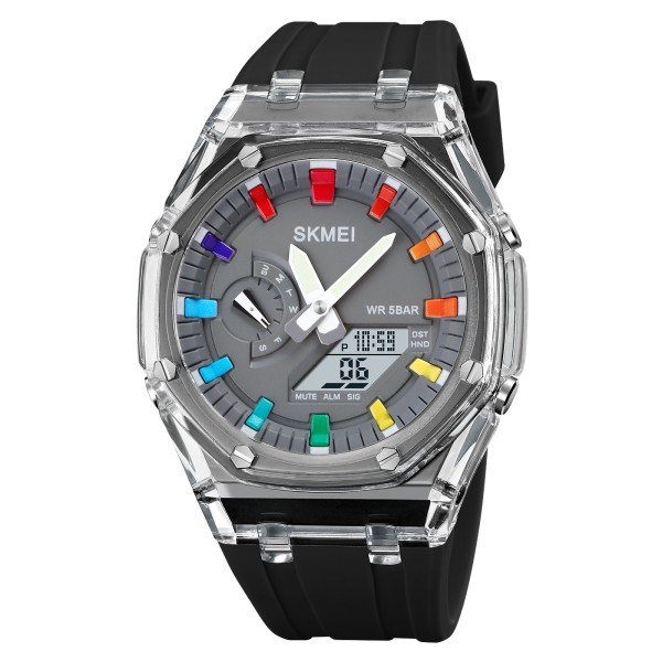 Годинник наручний Skmei 2100BKGY Black-Grey