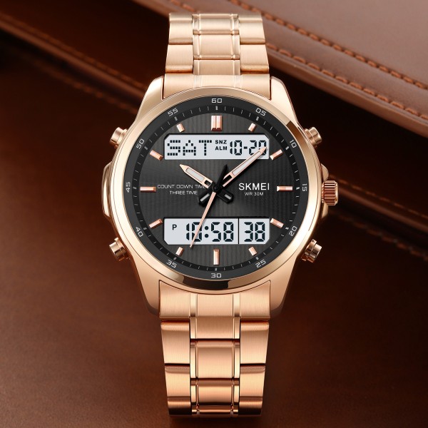 Годинник наручний Skmei 2049RGWT Rose Gold-White