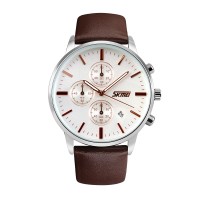 Годинник наручний Skmei 9103WTBN White-Brown