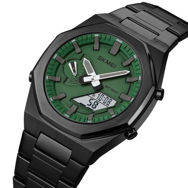 Годинник наручний Skmei 1816BKGNWT Black-Green-White