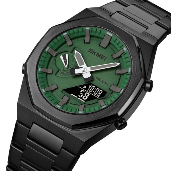 Годинник наручний Skmei 1816BKGNBK Black Green-Black