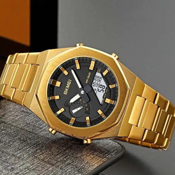 Годинник наручний Skmei 1816GDWT Gold-White
