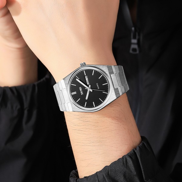 Годинник наручний Skmei 9288SIBK Silver-Black