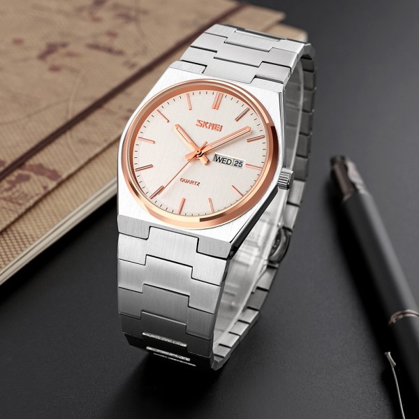 Годинник наручний Skmei 9288SIRGSI Silver-Rose Gold-Silver