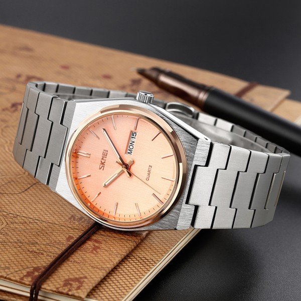 Годинник наручний Skmei 9288SIRGRG Silver-Rose Gold-Rose Gold