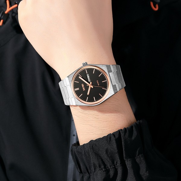 Годинник наручний Skmei 9288SIRGBK Silver-Rose Gold-Black