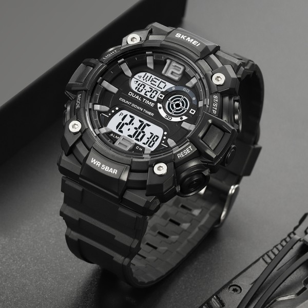 Годинник наручний Skmei 2018BKWT Black-White