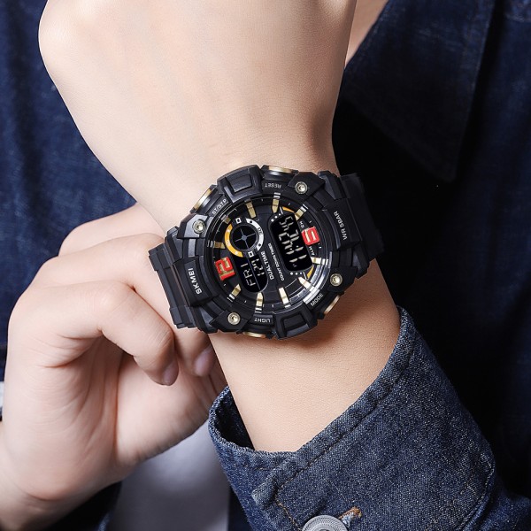 Годинник наручний Skmei 2018GDBK Gold-Black