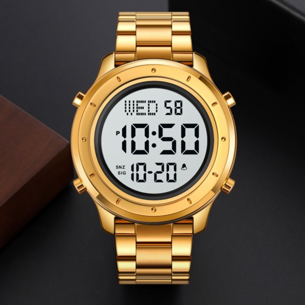 Годинник наручний Skmei 1864SGDWT Gold-White Steel