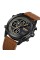 Skmei 1975LDKBNBK Dark Brown-Black Leather.