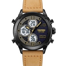 Годинник наручний Skmei 1975LLTBNWT Light Brown-White Leather.