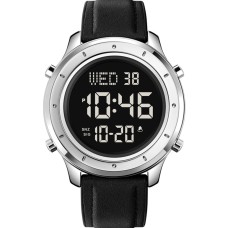 Годинник наручний Skmei 1864LSIBK Silver-Black Leather