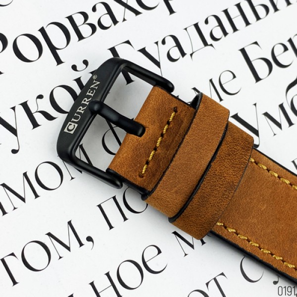 Годинник наручний Curren 8299 Black-Gold-Brown