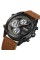 Skmei 1975LDKBNWT Dark Brown-White Leather.