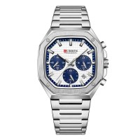 Годинник наручний Curren 8459 Silver-White